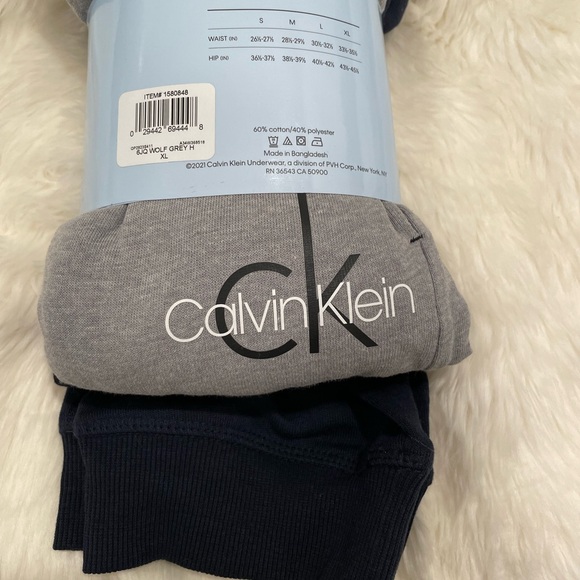 Calvin Klein 2 pack Gray & Black Women’s Jogger French Terry Size: XL - Picture 2 of 4